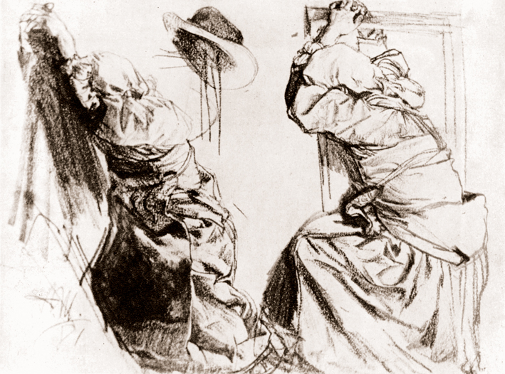  Adolpyh Von Menzel —— 祈祷的农妇